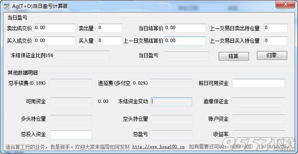 Ag(T+D)當(dāng)日盈虧計(jì)算器