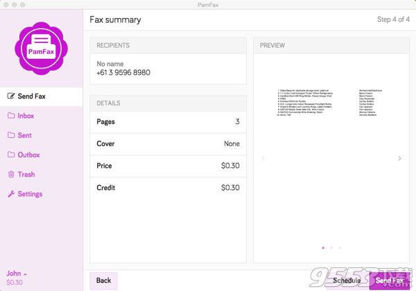 PamFax for mac