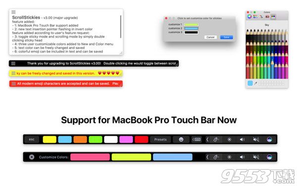 ScrollStickies for mac