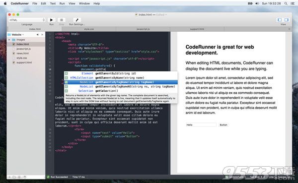 CodeRunner for mac
