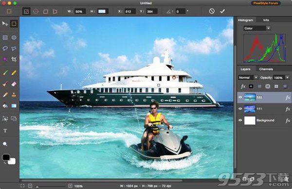 PixelStyle Photo Editor for Mac