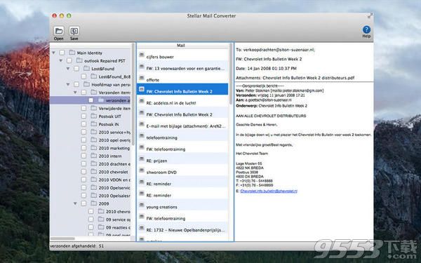 Stellar Mail Converter for mac