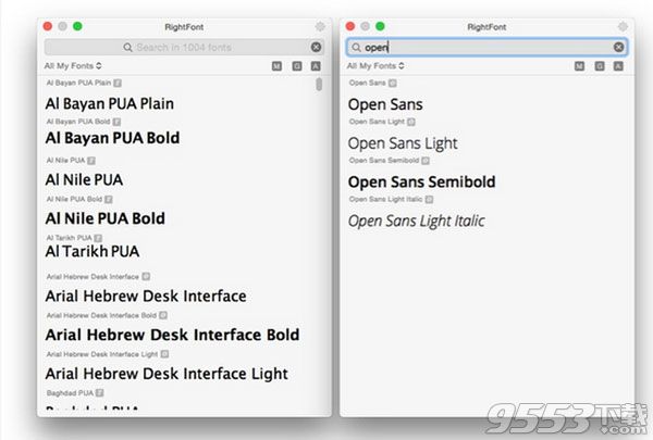 RightFont for mac