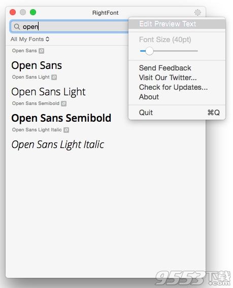 RightFont for mac