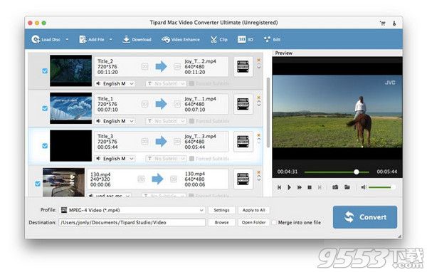 Tipard Video Converter Ultimate for mac