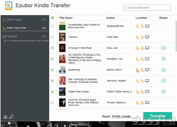 Epubor Kindle Transfer for mac