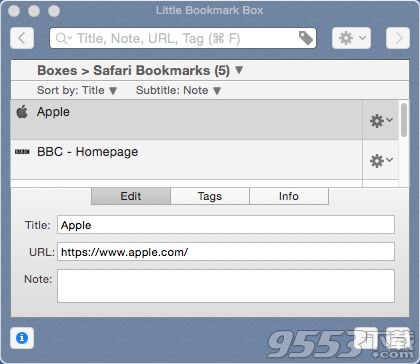 Little Bookmark Box for mac