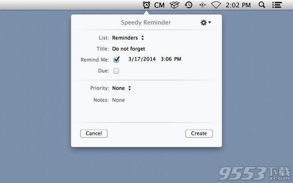 Speedy Reminder for mac(任务提醒软件)|Spee