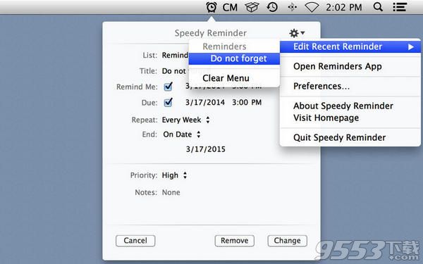 Speedy Reminder for mac