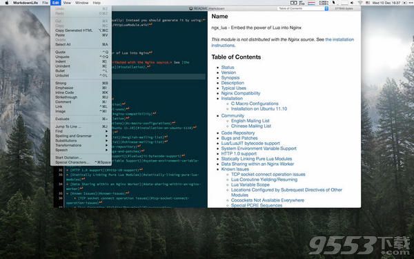 Markdown 实时编辑器 for mac