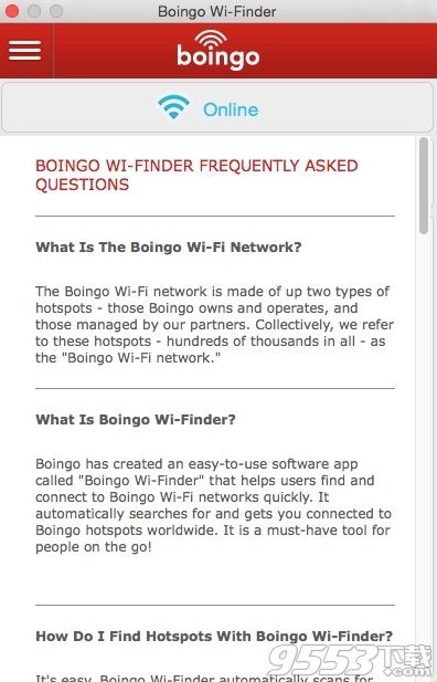 Boingo WiFinder for mac