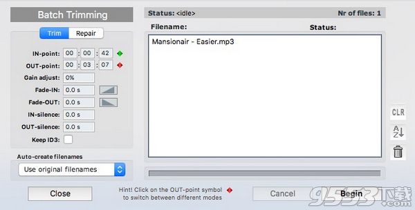 MP3 Trimmer for mac