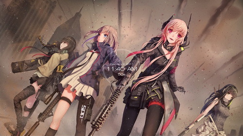 Wallpaper Engine Anti-Rain Squad少女前線防御隊1080P60幀壁紙