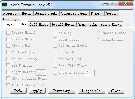 泰拉瑞亞 v1.3.4.4多項修改器Jake版 V5.1