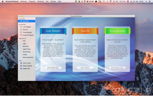 Personal Workout for mac