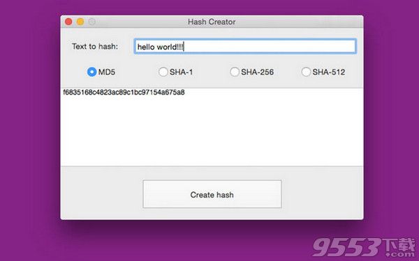 Hash Creator for Mac