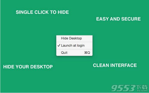 Hide Desktop for Mac