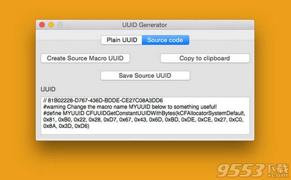 UUID Generator for Mac