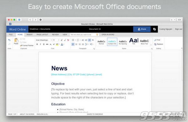 iDocs for Microsoft Office 365 Mac版