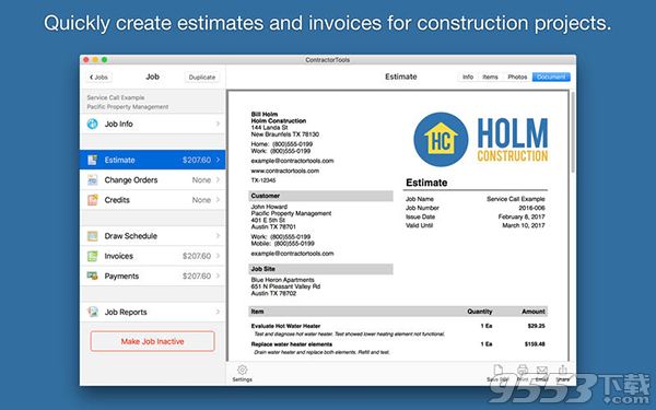 ContractorTools Mac版