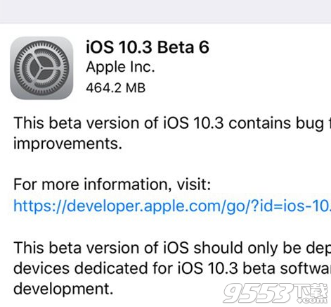 iOS10.3 Beta6描述文件
