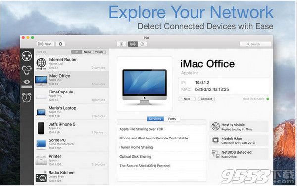 iNet Network Scanner for Mac