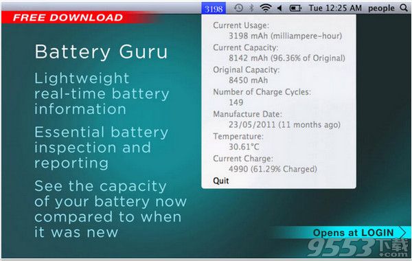 Battery Guru for Mac