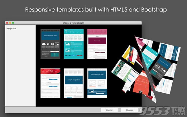 Mobile Web Page Templates Mac版