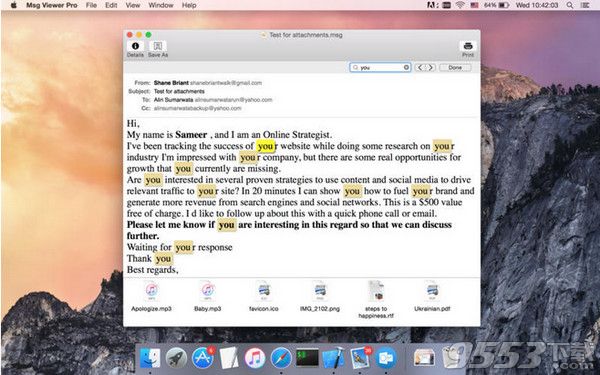 Msg Viewer Pro for Mac