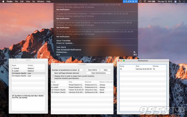 TransitBar for Mac