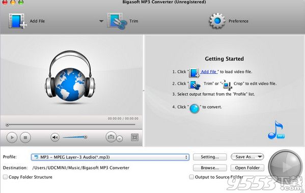 Bigasoft MP3 Converter for Mac