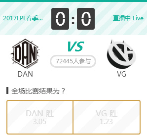 DAN vs VG第三局对战结果是什么？DAN vs VG第三局谁赢了？