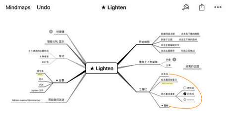 Lighten app for iPhone官方最新版下载-Lighten思维导图ios版下载1.6图1