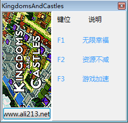 王国与城堡 v1.031三项修改器