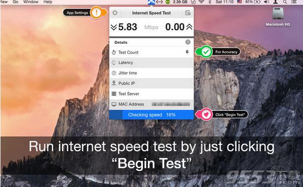 Internet Speed Test Mac中文破解版