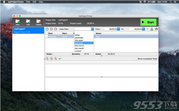 myProjectTimes Mac版