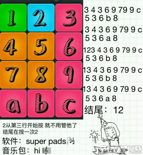 Superpads we dont talk anymore数字谱子