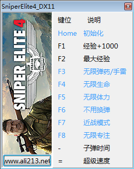 狙击精英4 v1.4.1十项修改器