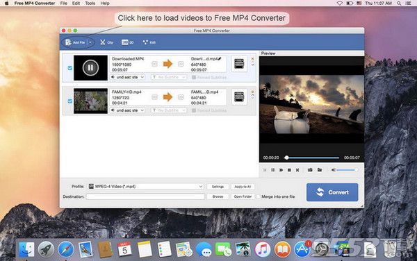 Free MP4 Converter 6 Mac版