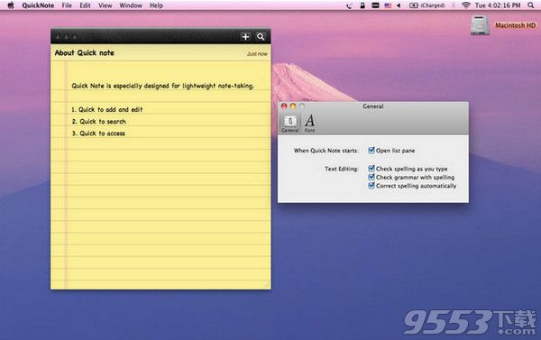 Quick Notes Mac免费版
