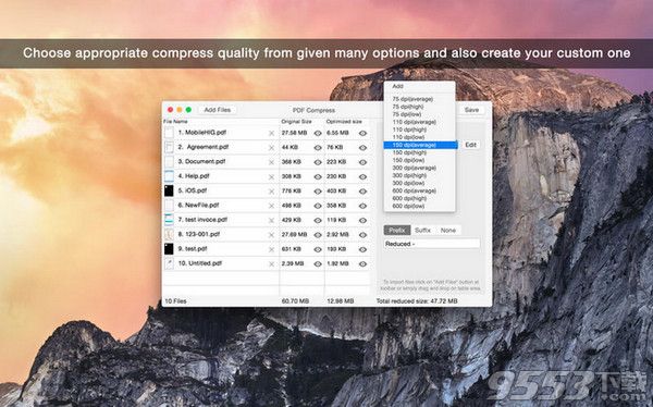 PDF Compress Reduce and Optimize Mac版