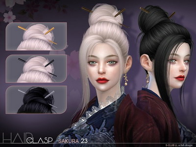 模擬人生4 v1.31Sakura n23日系丸子頭發(fā)型MOD