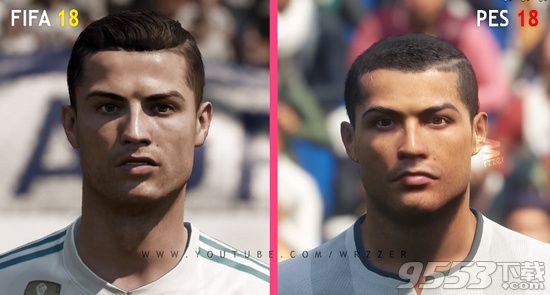 实况足球2018与FIFA18哪个画面更好 实况足球2018与FIFA18画面对比