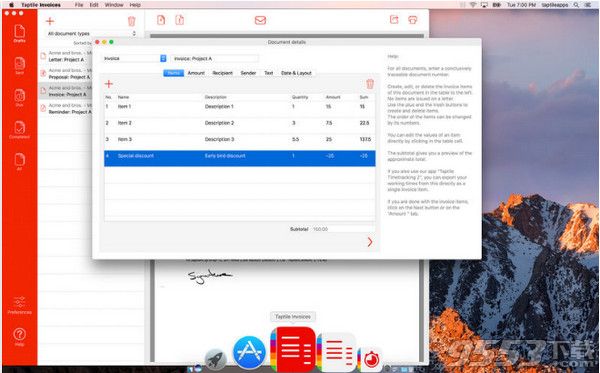 Taptile Invoices Mac版