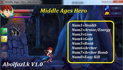 中世纪英雄 v1.0八项修改器Abolfazl.k版