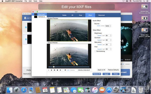 AnyMP4 MXF转换器Mac版