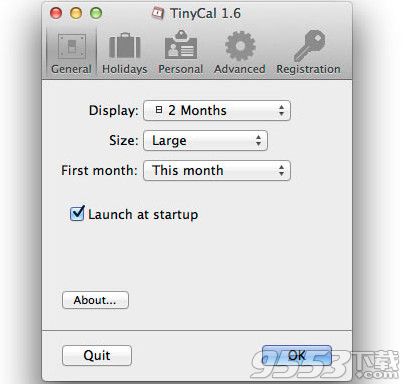 TinyCal Mac版