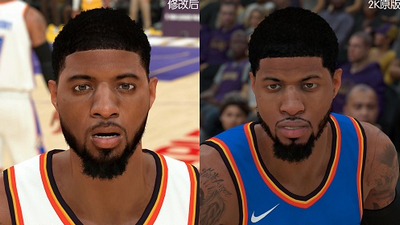 NBA2K18 雷霆队泡椒乔治身形面补发型MOD