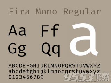 fira mono等宽字体