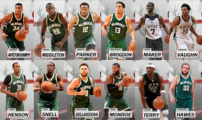 NBA2K18 雄鹿全队球员高清照片补丁
